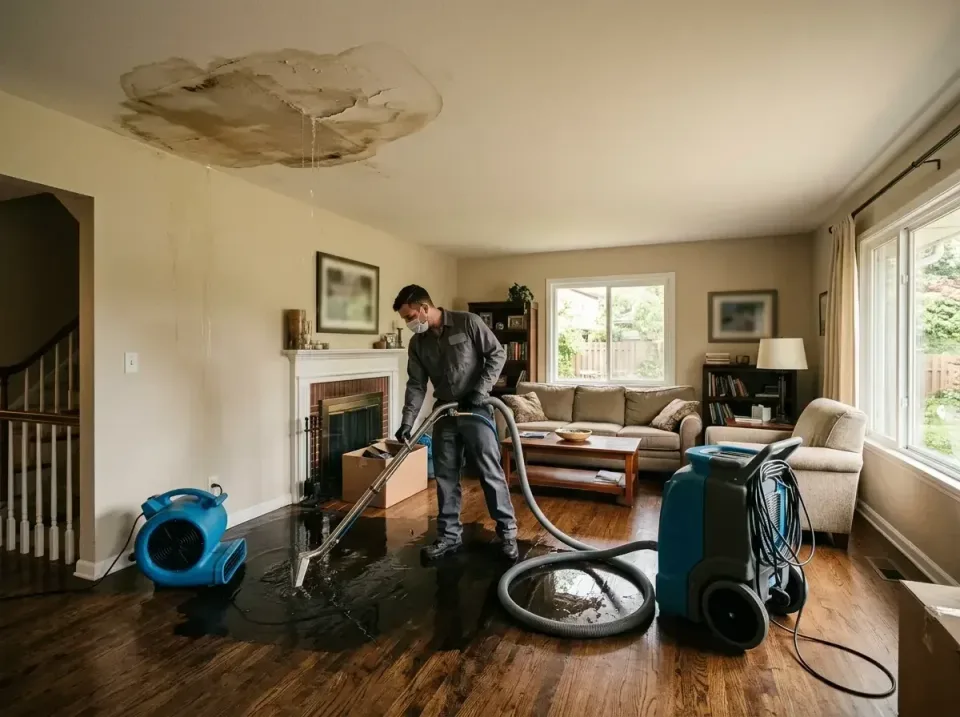 attic-pipe-burst-ceiling-drip-008 — frequently asked questions, Water Damage Restoration & Carpet Care in Lake Elmo, MN